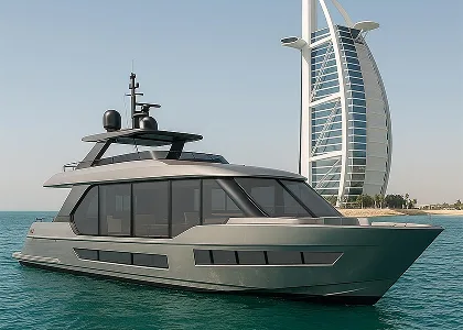 Grey yacht tint at the current 30 percent visual reference