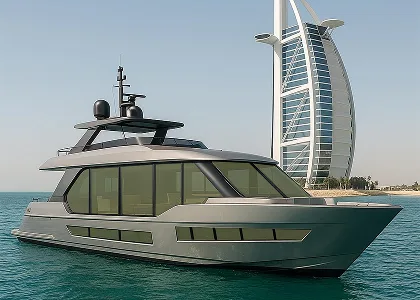 Chameleon yacht tint at the current 30 percent visual reference