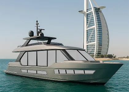Silver yacht tint at the current 70 percent visual reference