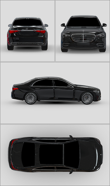 Sedan Sides, Rear, Windshield and Sunroof (98% DS-MAX) (10 Years Warranty)