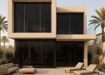 Villa window tinting appearance