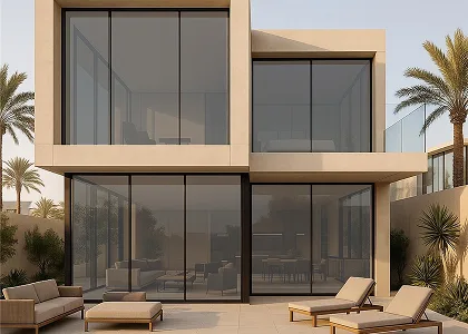 Grey residential tint visual shade 50 percent